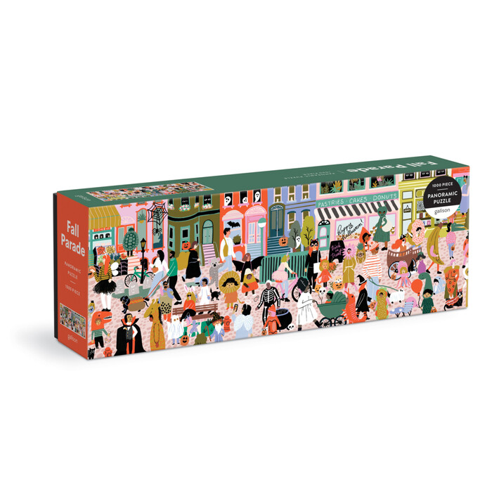 Galison: Fall Parade 1000 Piece Panoramic Puzzle - Brettspiel