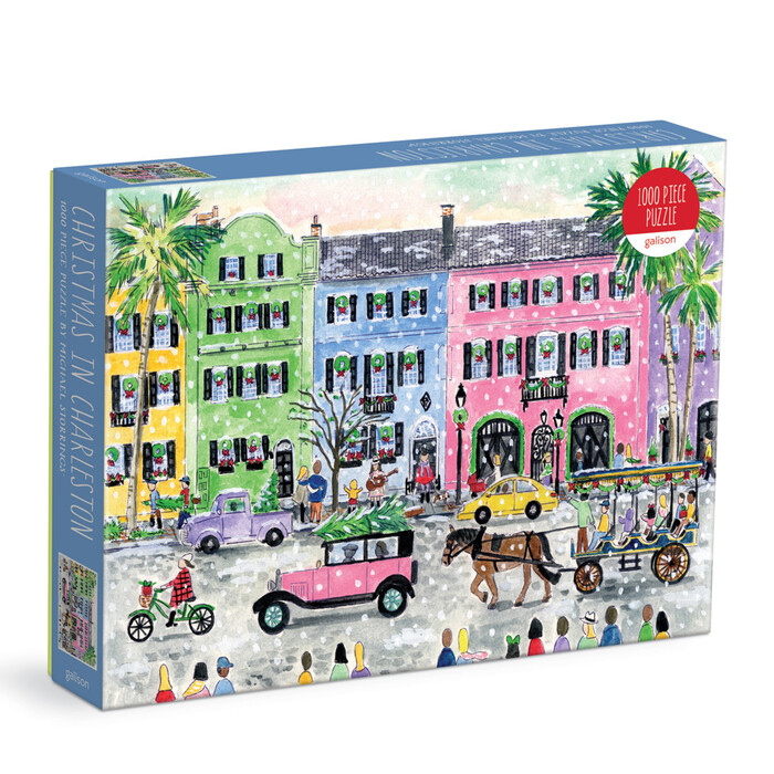Galison: Michael Storrings Christmas in Charleston 1000 Piece Puzzle - Brettspiel