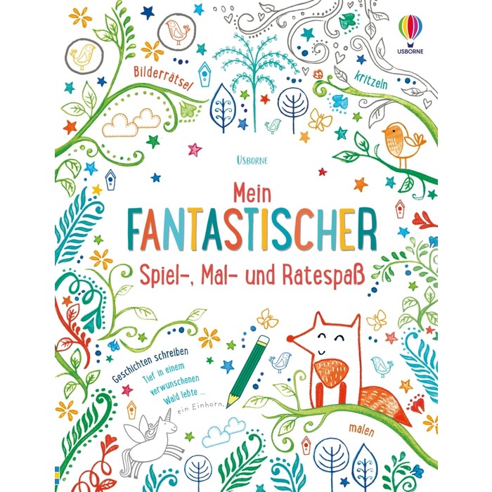 Mein fantastischer Spiel-, Mal- und Ratespaß - Taschenbuch