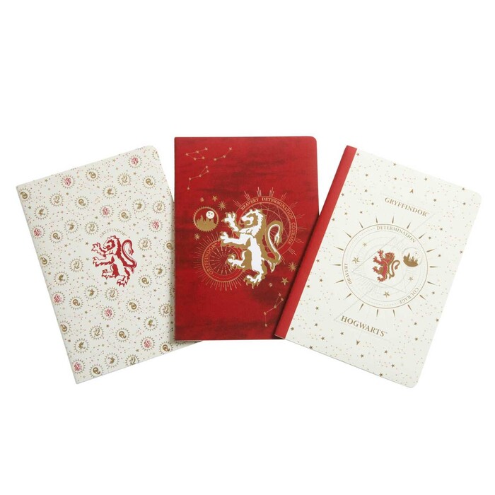 Insight Editions: Harry Potter: Gryffindor Constellation Sewn Notebook Collection (Set of 3) - Taschenbuch