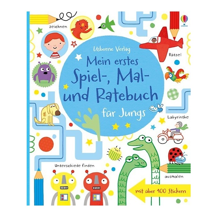 James Maclaine: Mein erstes Spiel-, Mal- und Ratebuch für Jungs - Taschenbuch