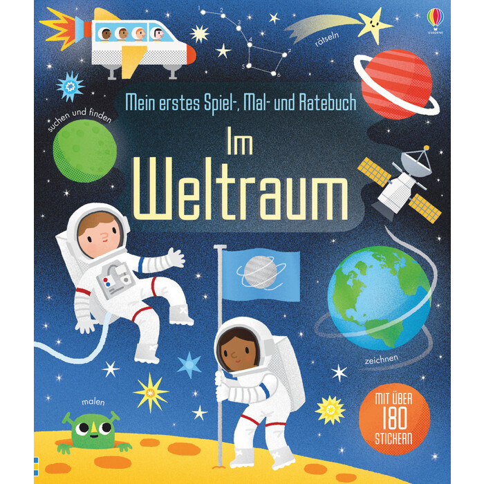 Rebecca Gilpin: Mein erstes Spiel-, Mal- und Ratebuch - Im Weltraum - Taschenbuch