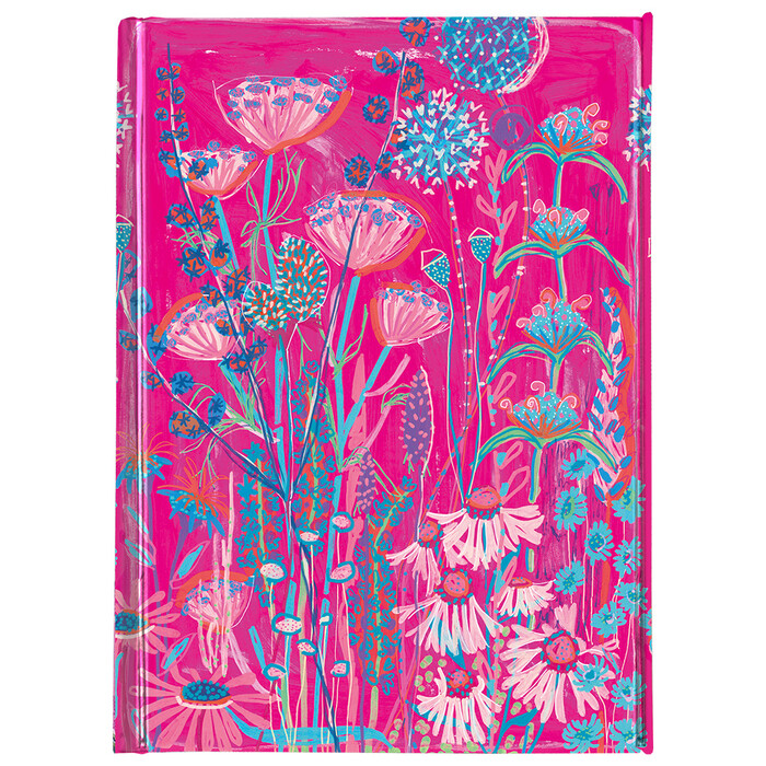 Premium Notizbuch Lucy Innes Williams Pinkfarbenes Gartenhaus A6 176 Seiten liniert pink