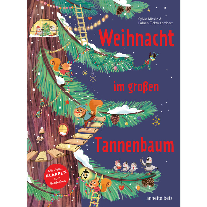 Sylvie Misslin: Weihnacht im großen Tannenbaum - Ein Pappbilderbuch mit vielen Klappen zum Entdecken und gemeinsamen Betrachten