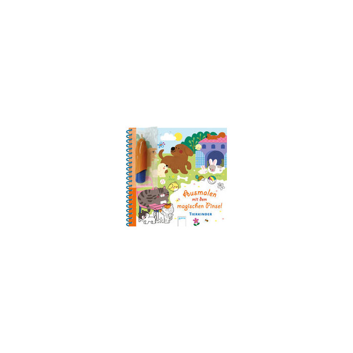 Ausmalen mit dem magischen Pinsel. Tierkinder - Taschenbuch