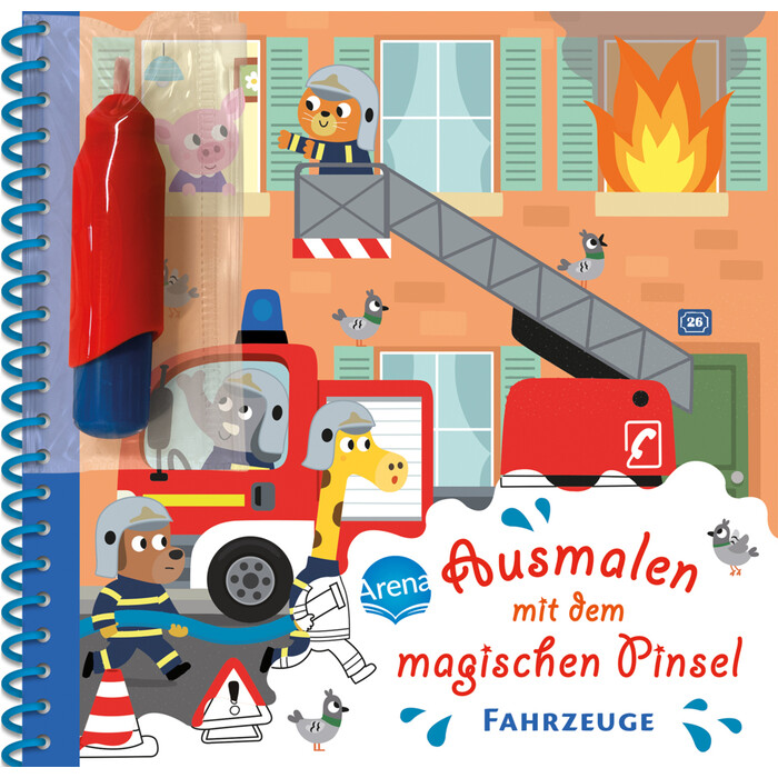 Ausmalen mit dem magischen Pinsel. Fahrzeuge - Taschenbuch