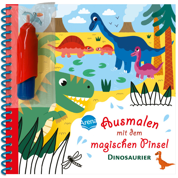 Ausmalen mit dem magischen Pinsel. Dinosaurier - Taschenbuch