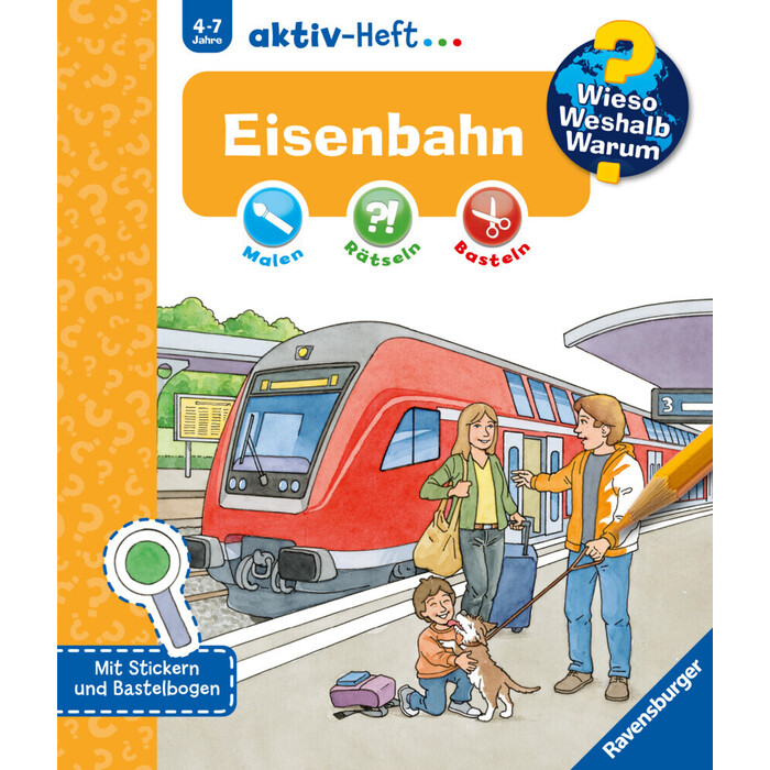 Wieso? Weshalb? Warum? aktiv-Heft - Eisenbahn - Taschenbuch