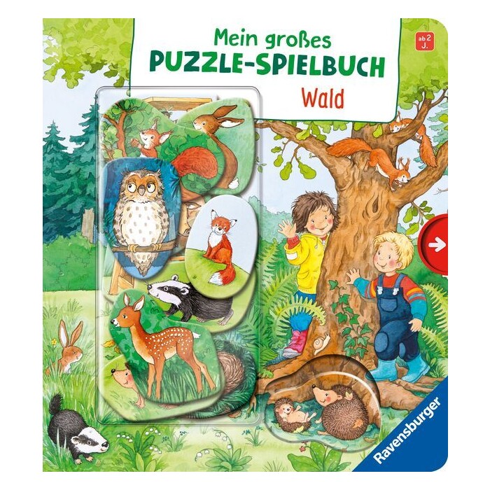 Mila Rulff: Mein großes Puzzle-Spielbuch - Wald