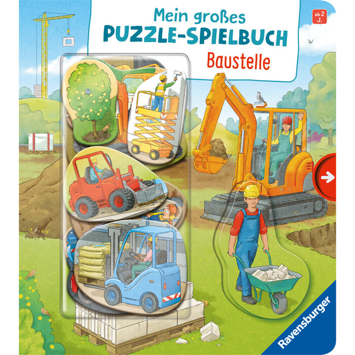 Emilie Jakobs: Mein großes Puzzle-Spielbuch - Baustelle