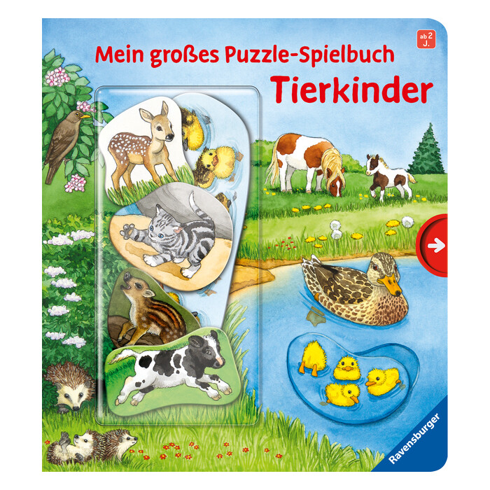 Frauke Nahrgang: Mein großes Puzzle-Spielbuch - Tierkinder