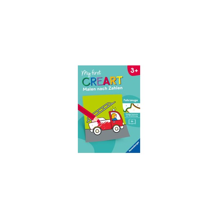 Ravensburger Mädchen 48836 My First Creart Malen Nach Zahlen Ab 3 - Fahrzeuge - Image 6