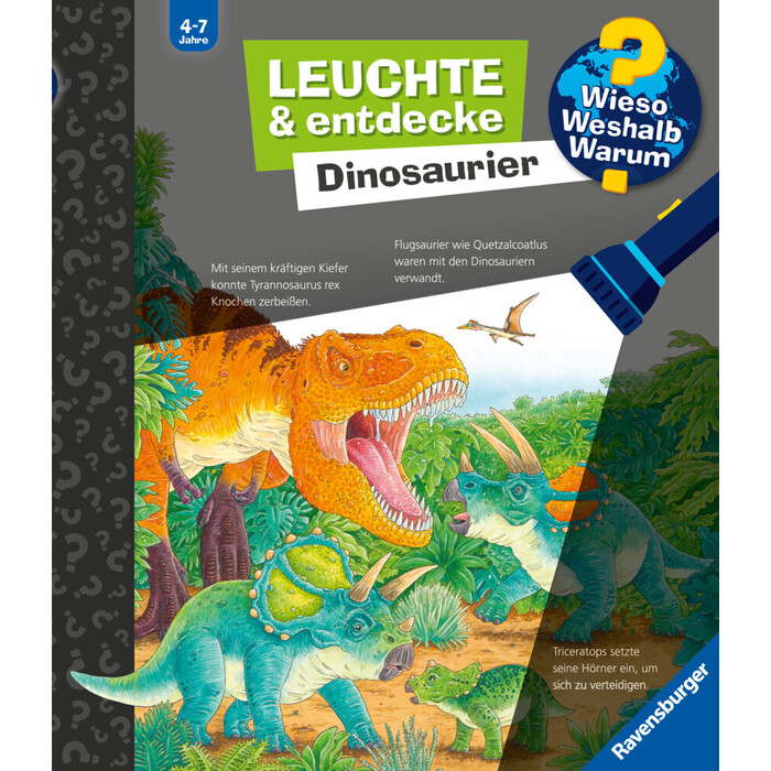 Susanne Gernhäuser: Wieso? Weshalb? Warum? Leuchte und entdecke - Dinosaurier - Taschenbuch