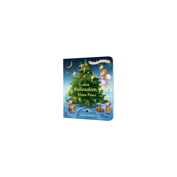 Christina Nömer: Mein Puste-Licht-Buch: Es wird Weihnachten, kleine Maus