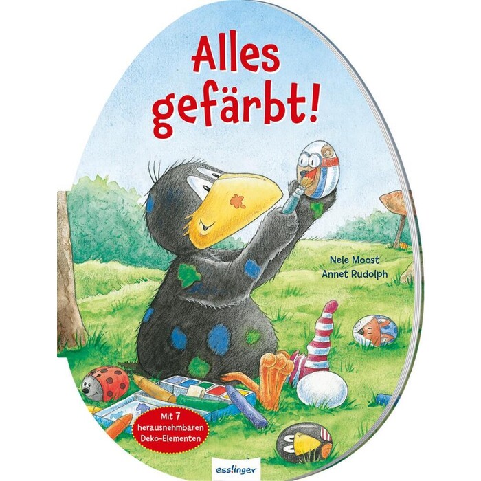 Nele Moost: Der kleine Rabe Socke: Alles gefärbt! Konturgestanzt