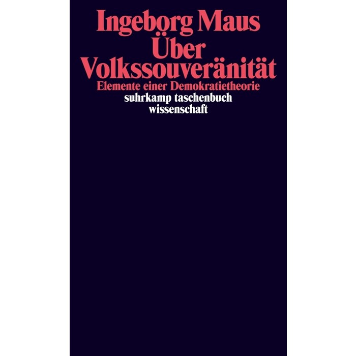 Ingeborg Maus: Über Volkssouveränität - Taschenbuch