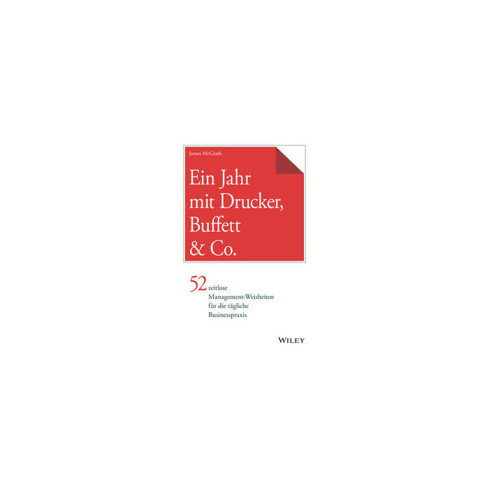 James McGrath: Ein Jahr mit Drucker, Buffett & Co. - gebunden