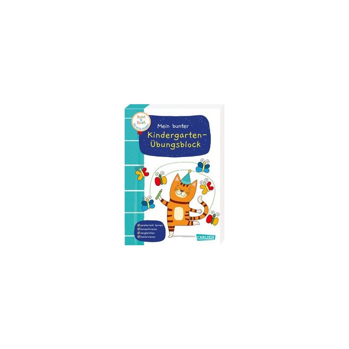 Anna Himmel: Spiel+Spaß für KiTa-Kinder: Mein bunter Kindergarten-Übungsblock - Taschenbuch