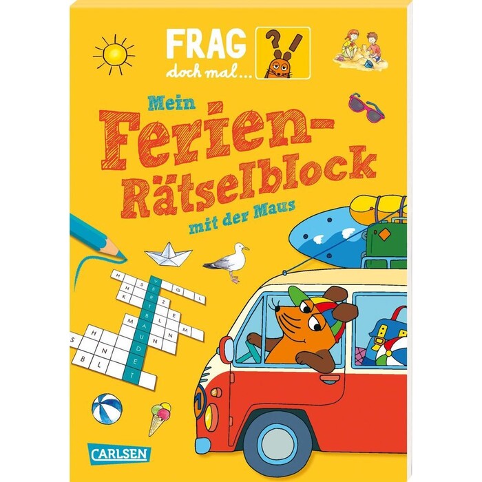 Petra Klose: Frag doch mal ... die Maus: Mein Ferien-Rätselblock mit der Maus - Taschenbuch