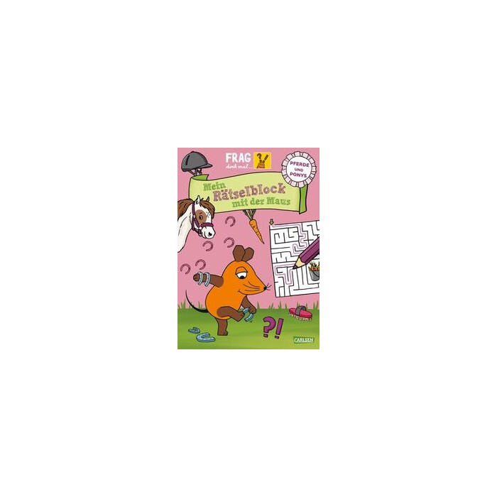 Linda Hartwig: Frag doch mal ... die Maus: Mein Rätselblock mit der Maus - Pferde und Ponys - Taschenbuch