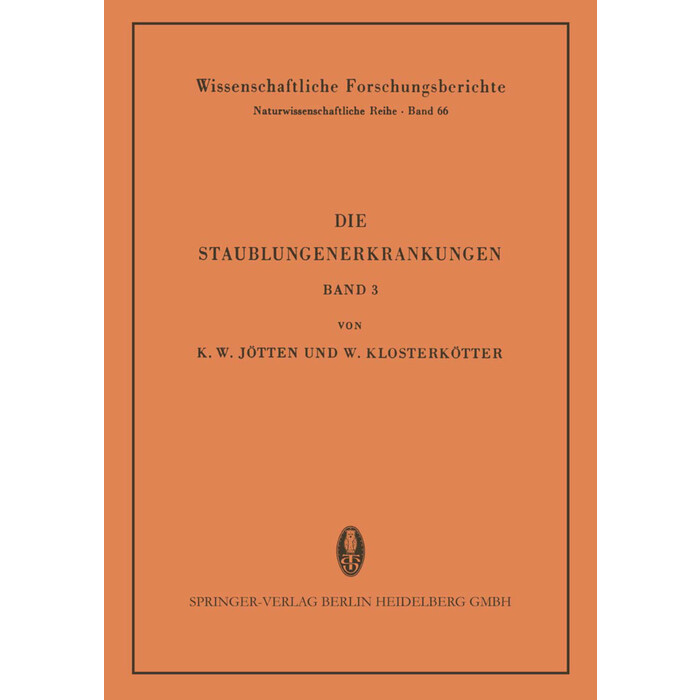 Die Staublungenerkrankungen - Taschenbuch