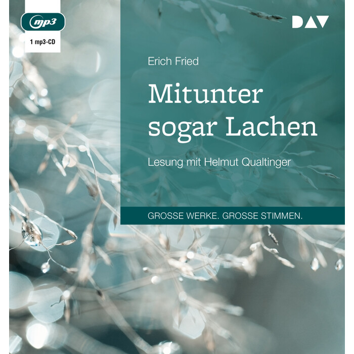 Erich Fried: Mitunter sogar Lachen, 1 Audio-CD, 1 MP3 - CD