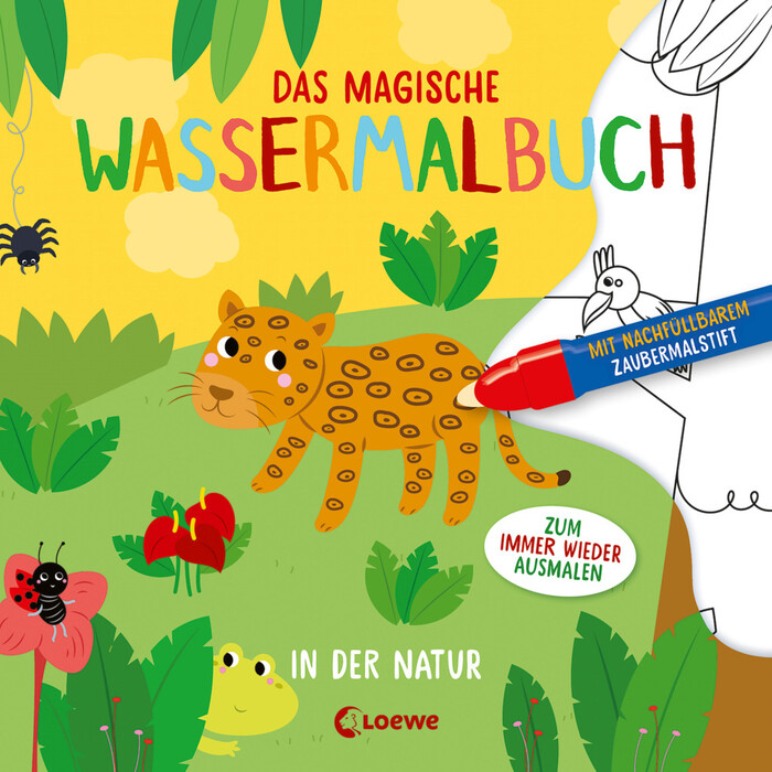 Das magische Wassermalbuch - In der Natur - Taschenbuch