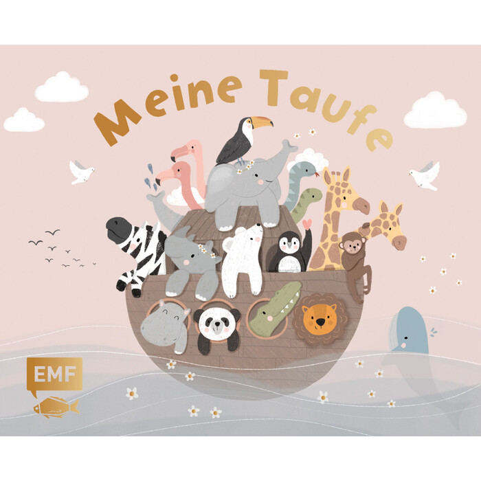 Meine Taufe  - rosa - gebunden