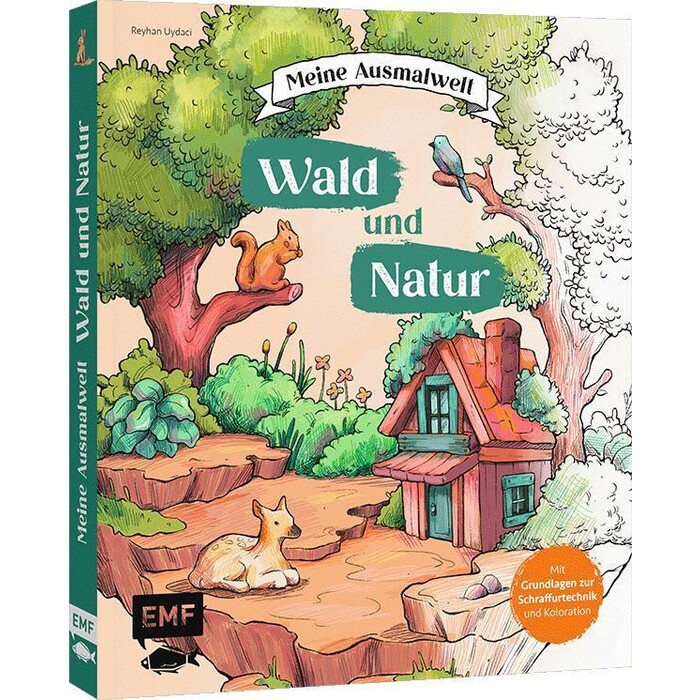 Reyhan Uydaci: Meine Ausmalwelt: Wald und Natur - Taschenbuch