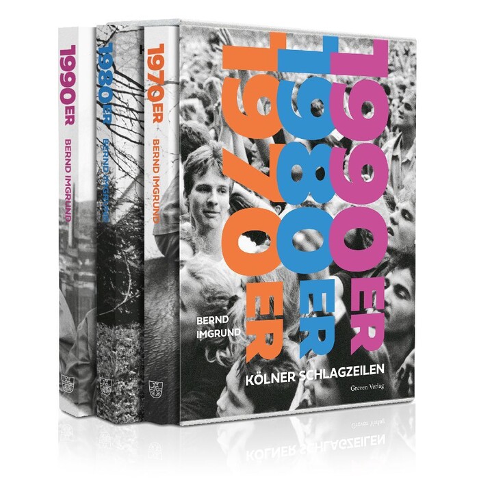 Bernd Imgrund: Köln Schlagzeilen 1970er, 1980er, 1990er, m. 3 Buch, 3 Teile - gebunden