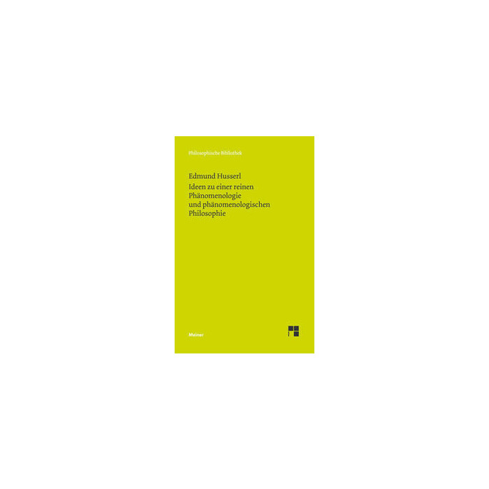 Edmund Husserl: Ideen zu einer reinen Phänomenologie und phänomenologischen Philosophie. Buch.1 - Taschenbuch