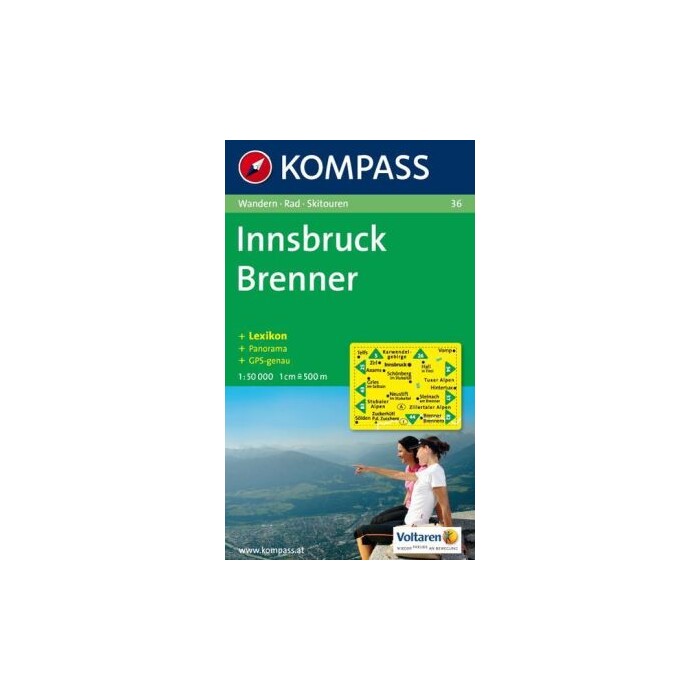 Kompass Karte Innsbruck, Brenner