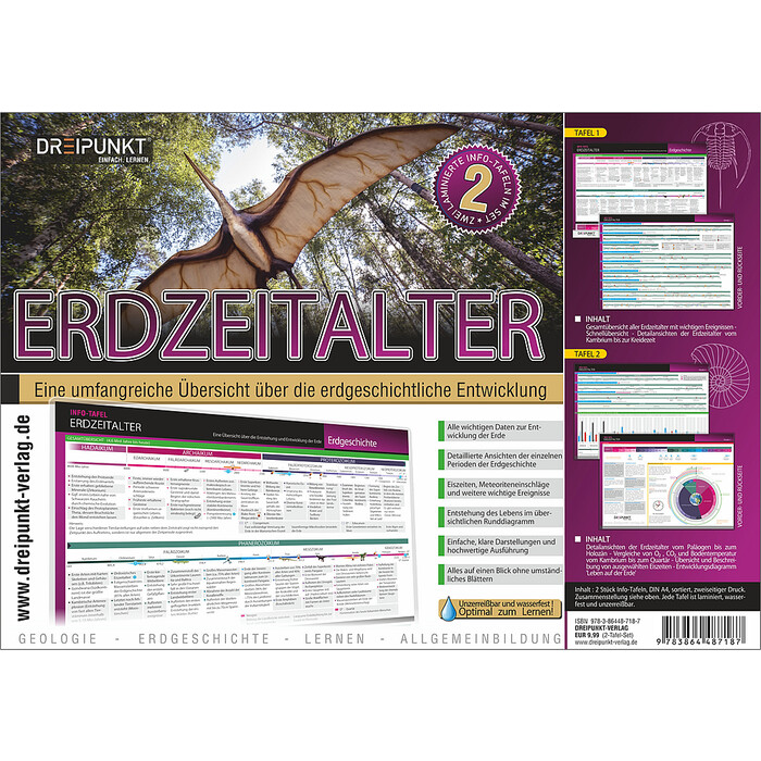 Schulze Media GmbH: Info-Tafel-Set Erdzeitalter - poster