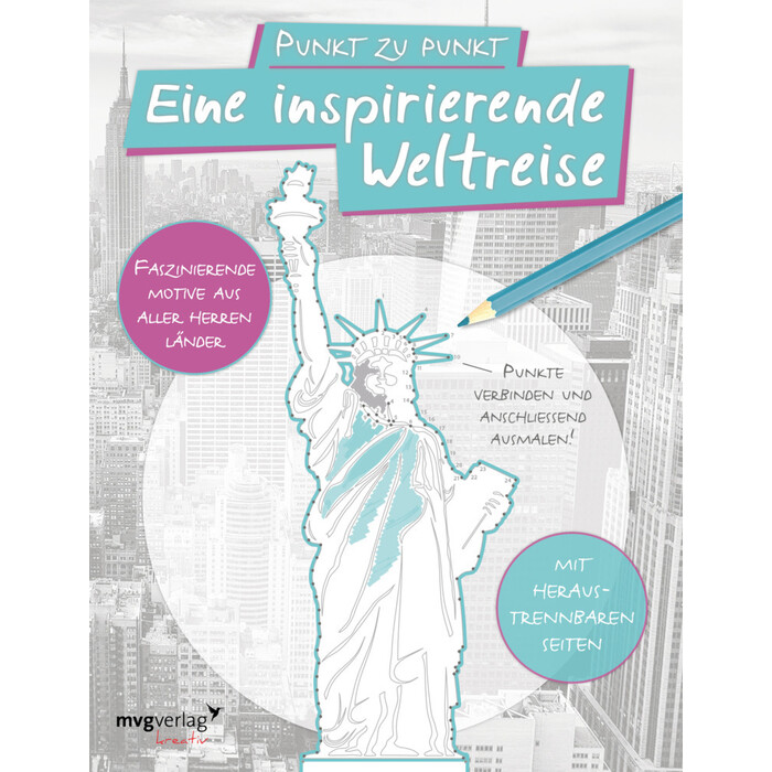 Malbuch für Erwachsene Punkt zu Punkt: Eine inspirierende Weltreise