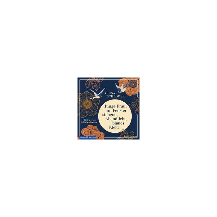 Alena Schröder: Junge Frau, am Fenster stehend, Abendlicht, blaues Kleid, 2 Audio-CD, 2 MP3 - CD
