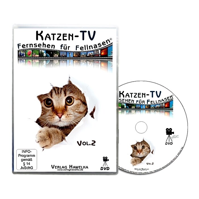 Katzen-TV - Fernsehen für Fellnasen. Tl.2, 1 DVD-Video - DVD
