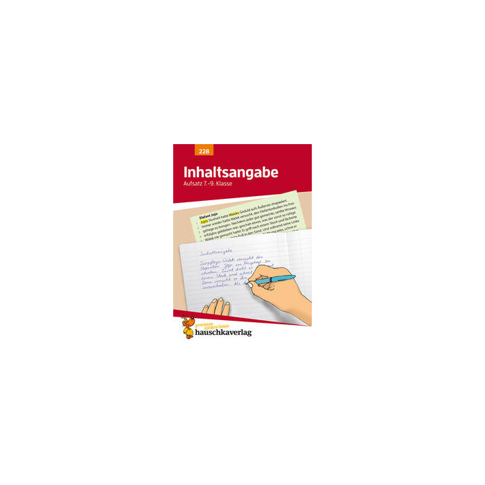 Gerhard Widmann: Inhaltsangabe. Aufsatz 7.-9. Klasse, A5-Heft - geheftet