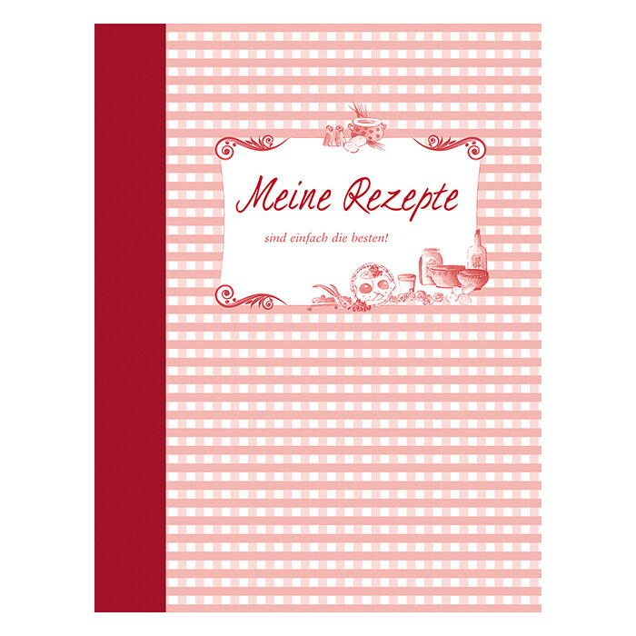 Meine Rezepte - rot - gebunden