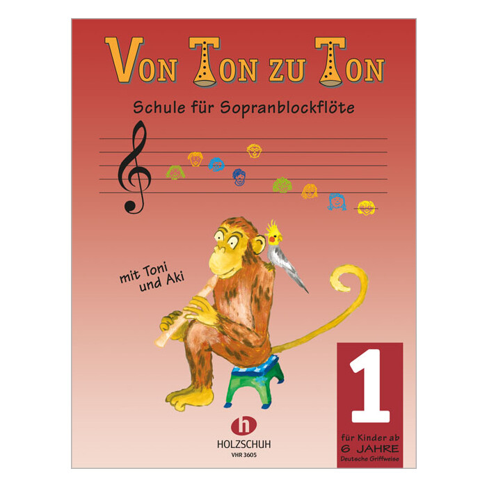 Eva-Maria Zahner: Von Ton zu Ton 1 (deutsche Griffweise). Bd.1