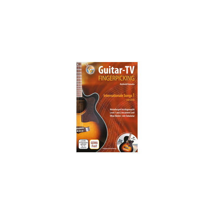 Reinhold Pomaska: Guitar-TV: Fingerpicking - Internationale Songs 1 (mit DVD)
