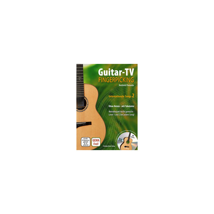 Reinhold Pomaska: Guitar-TV: Fingerpicking - Internationale Songs 2 (mit DVD)
