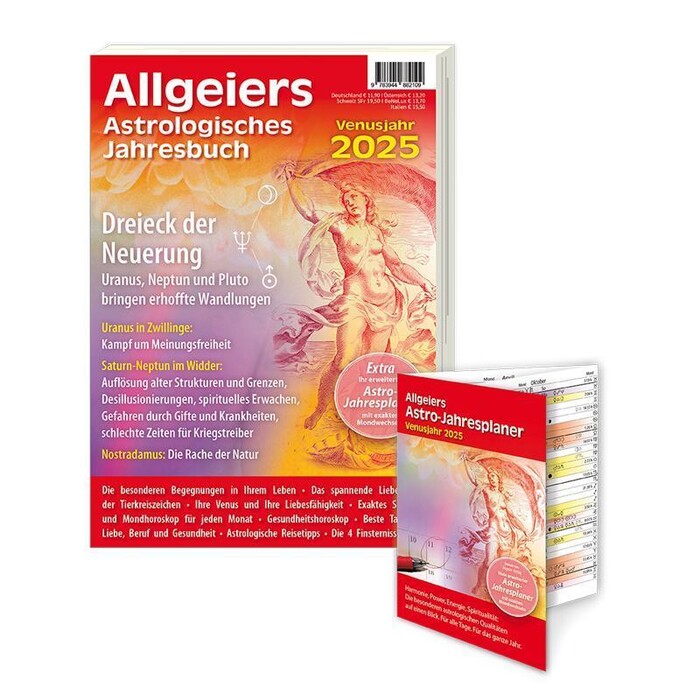 Michael Allgeier: Allgeiers Astrologisches Jahresbuch 2025, m. 1 Buch