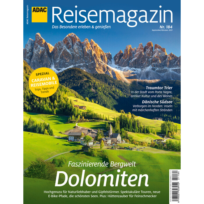 ADAC Reisemagazin 08/21 mit Titelthema Dolomiten - Taschenbuch