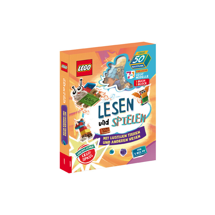 LEGO Lies und Spiel, Lustige Tiere und andere Wesen, m. 50 Bausteinen - Taschenbuch