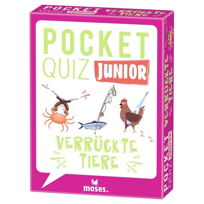 Anke Küpper: Pocket Quiz junior Verrückte Tiere - Brettspiel