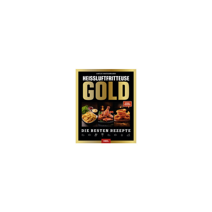 Heißluftfritteuse GOLD Kochbuch - SPIEGEL Bestseller - gebunden