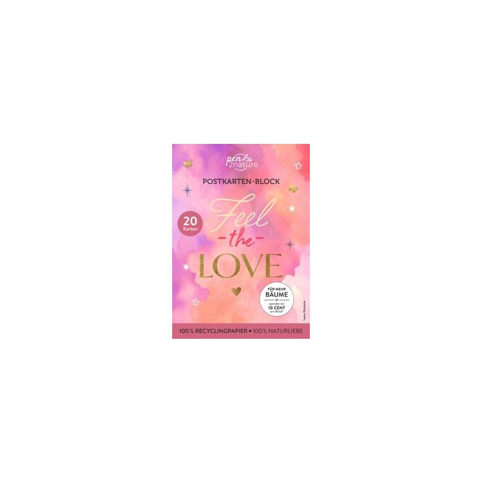 Postkartenblock Feel the Love