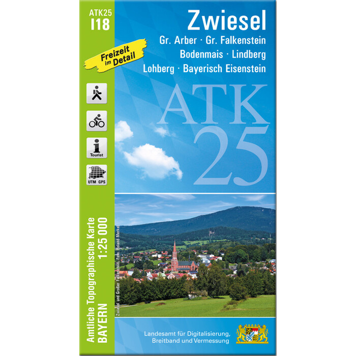 ATK25-I18 Zwiesel (Amtliche Topographische Karte 1:25000)