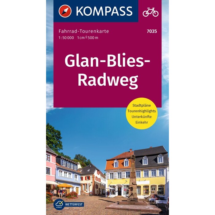 KOMPASS Fahrrad-Tourenkarte Glan-Blies-Radweg 1:50.000