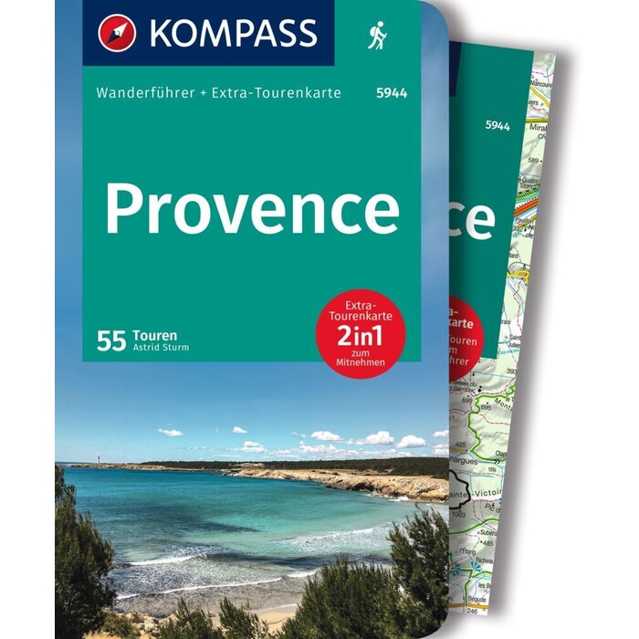 Astrid Sturm: KOMPASS Wanderführer Provence, 55 Touren mit Extra-Tourenkarte - Taschenbuch